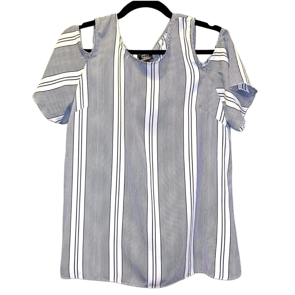 Bobeau small cold shoulder top